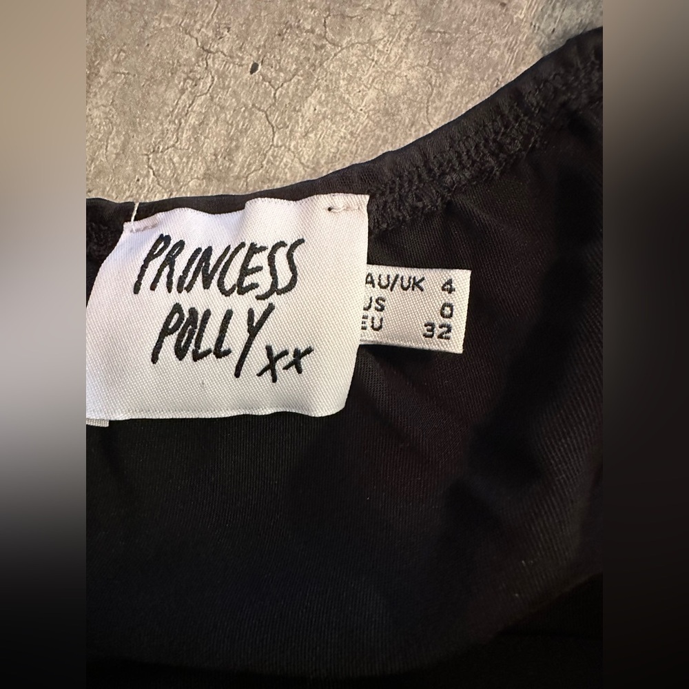 PRINCESS POLLY ROMAN MINI DRESS BLACK SIZE 0 - Picture 6 of 9